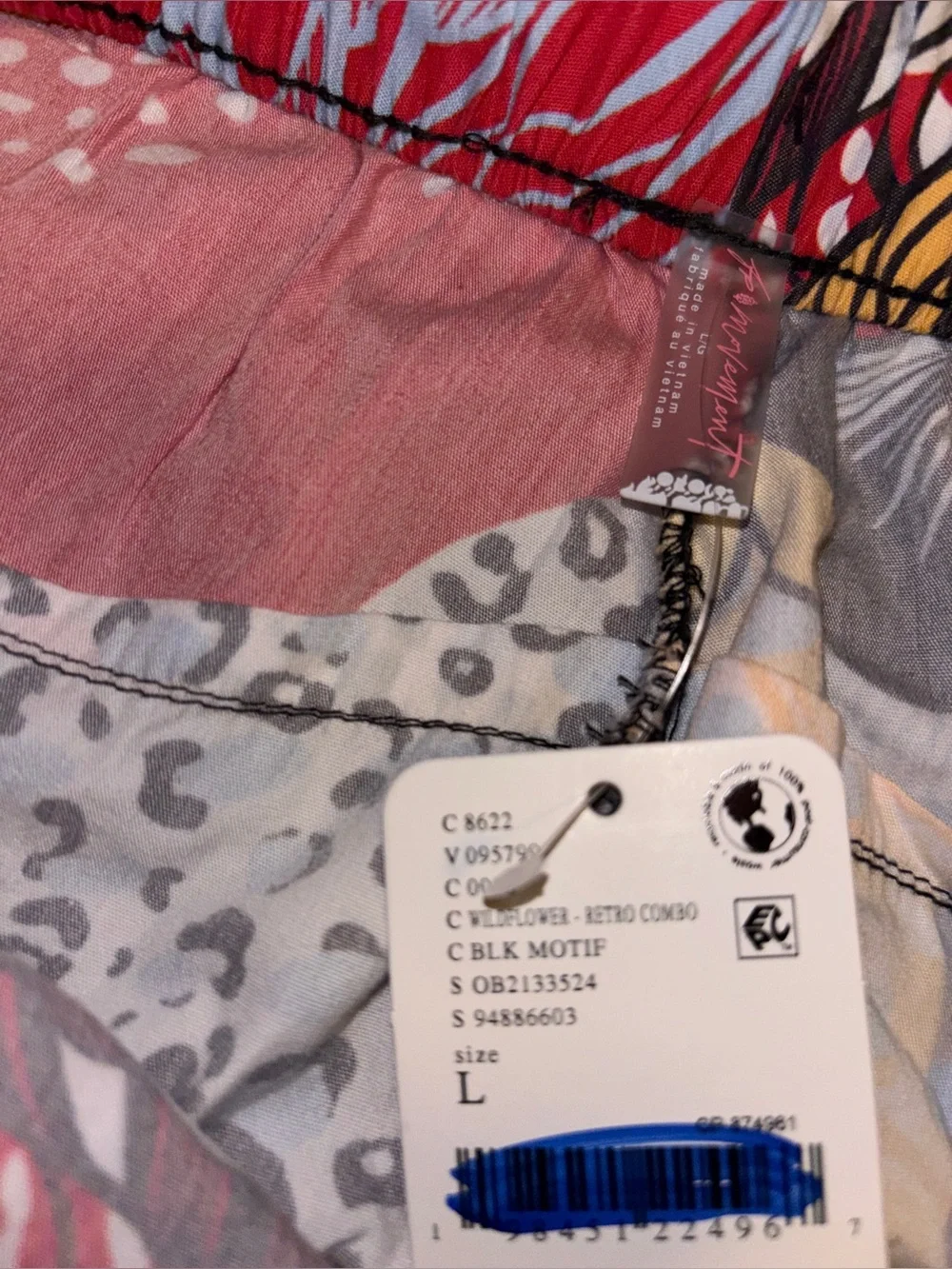 Free People Game Day Printed Pant Women L NWT Sporty.Relax Fit Casual Workout - Picture 8 of 13
